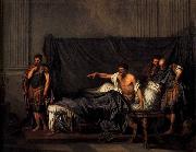GREUZE, Jean-Baptiste Septimius Severus and Caracalla Sweden oil painting artist